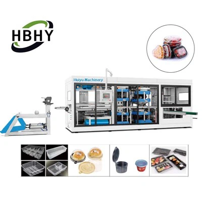 3 staciju spiediena termoformēšanas mašīna